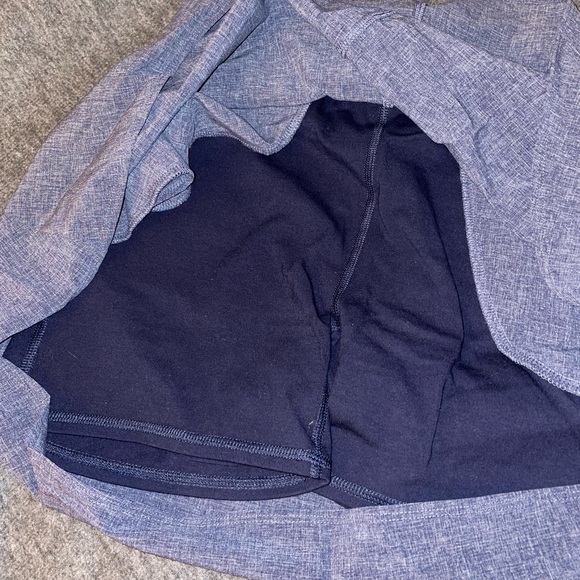Talbots Tennis Skort - Chambray Circle Skort w/Pockets + Bike Shorts Sz S - Picture 4 of 8